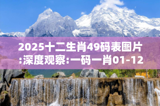 2025十二生肖49码表图片:深度观察:一码一肖01-12-23-34-45-49 T:7的欺诈本质-核心解答、解释与落实
